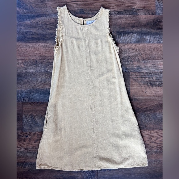 Thread & Supply Sleeveless Yellow Dress Size Small - Picture 6 of 10